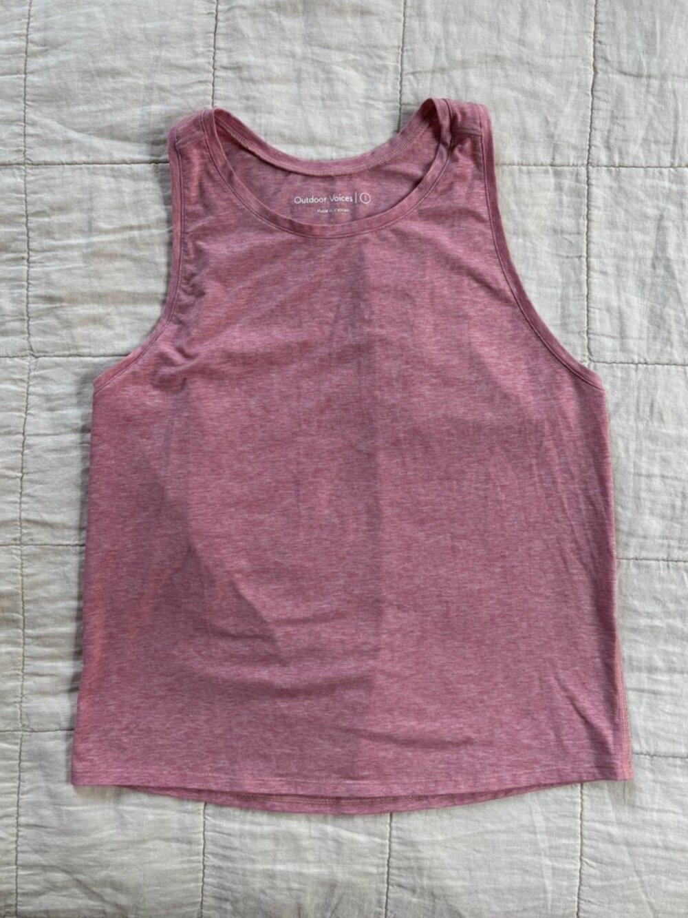 Outdoor Voices Sweatee Tank in Slate Rose